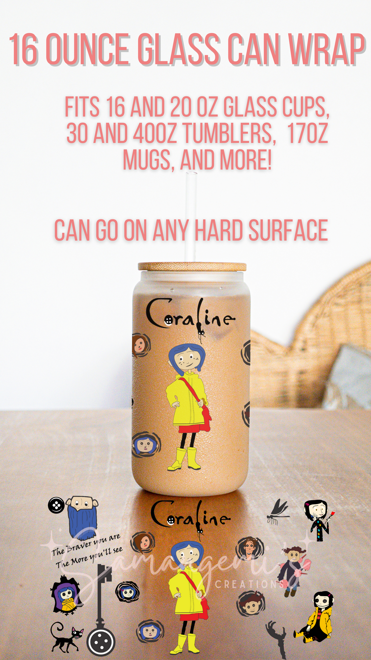 Doll Themed UVDTF Glass Wrap