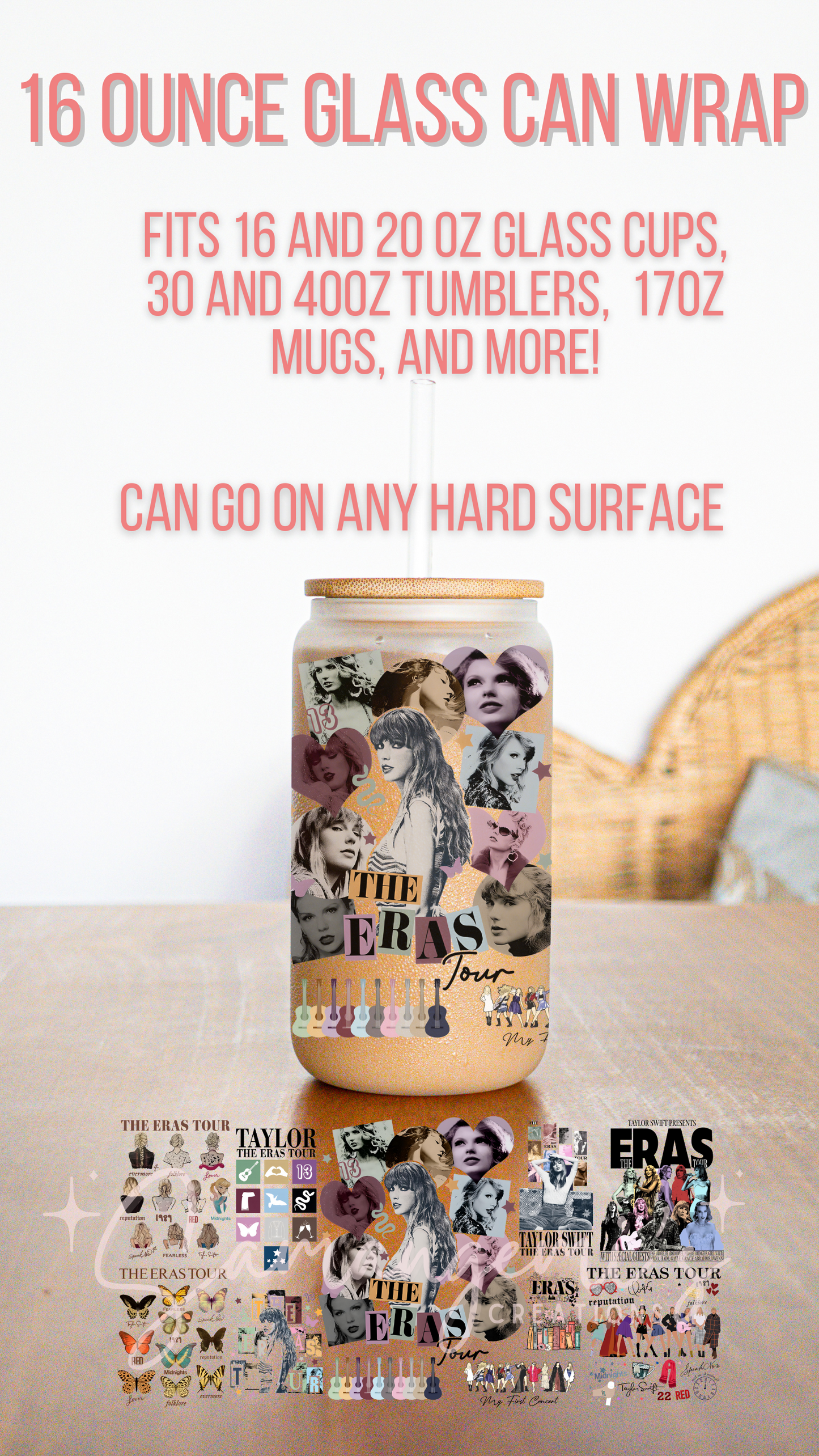 Popular Singer Themed UVDTF Glass Wrap