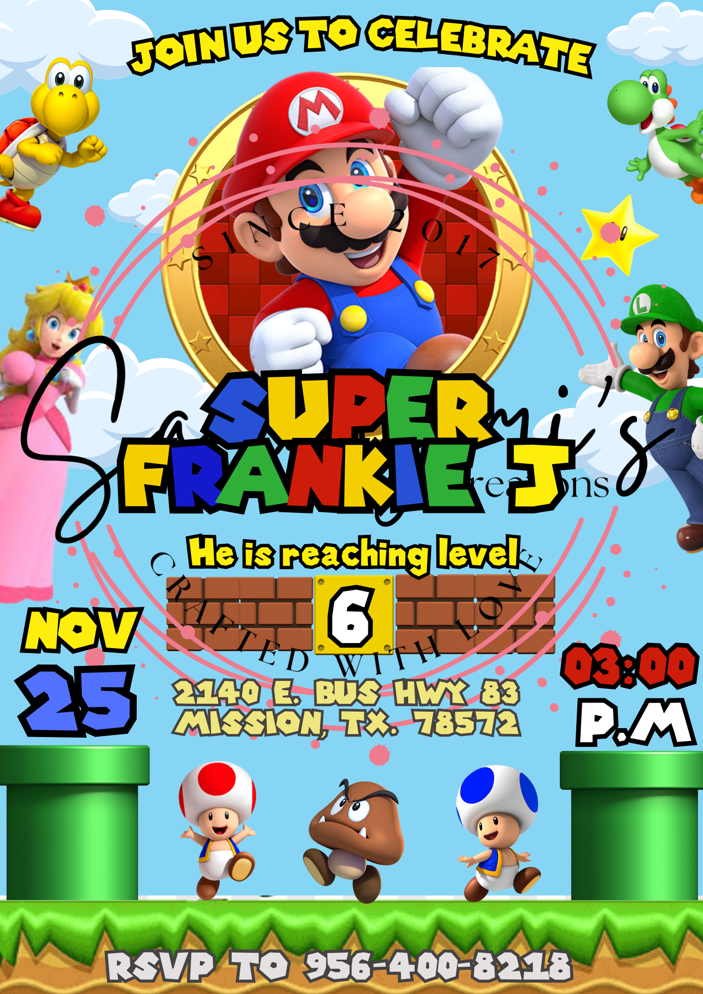 Custom Party Invitation