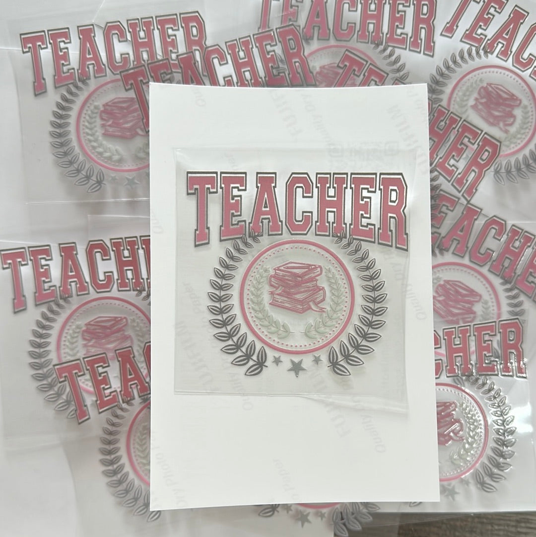 Teacher University UVDTF Decal