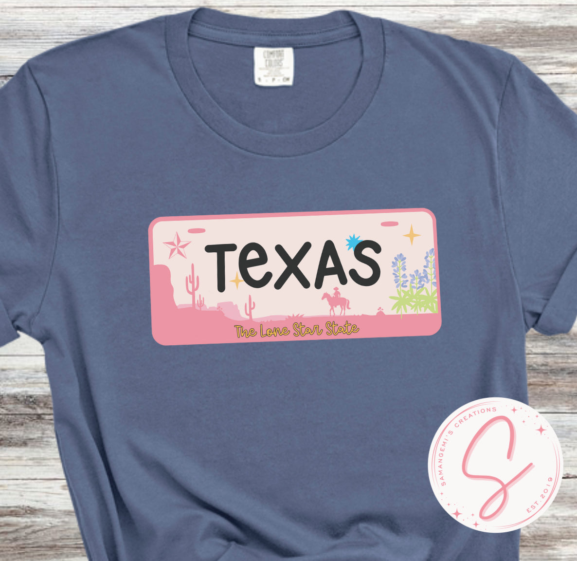 Texas License Plate Tshirt