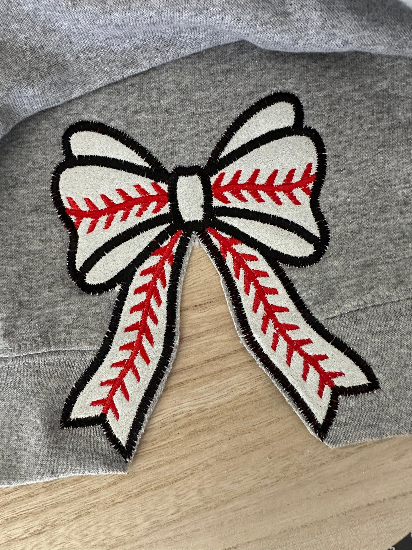 Embroidered Baseball Crewneck