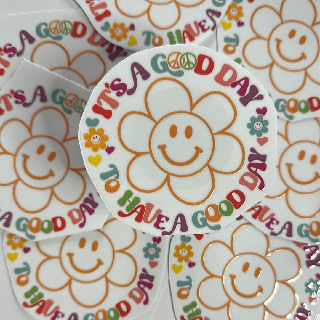 It’s a Good Day UVDTF Glass Wrap