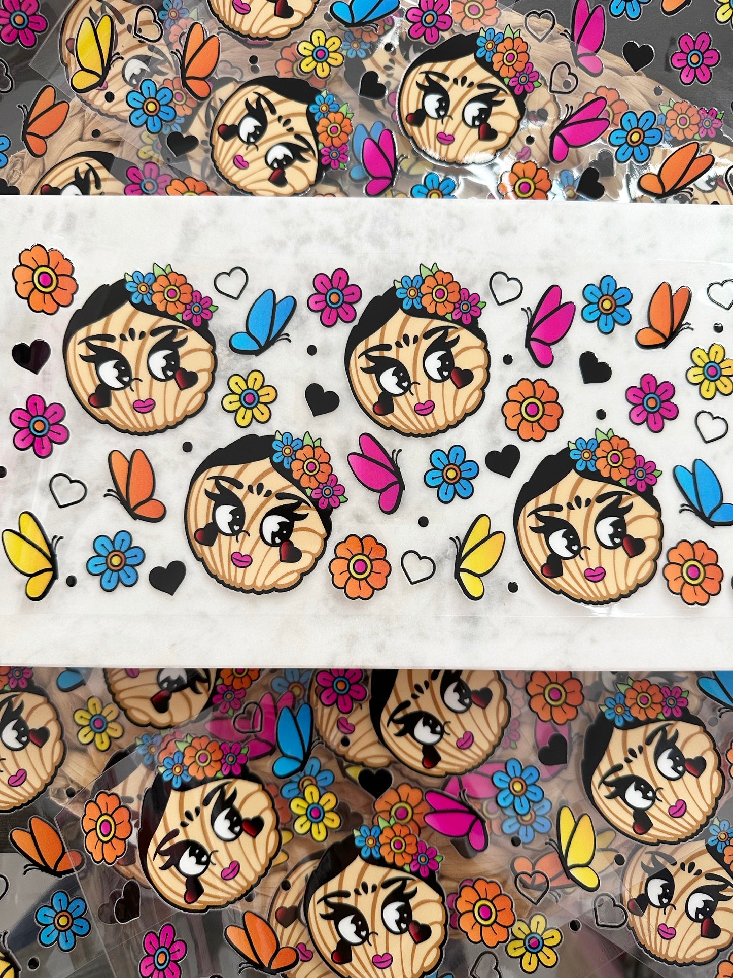 Viva la Vida UVDTF Conchas Glass Wrap