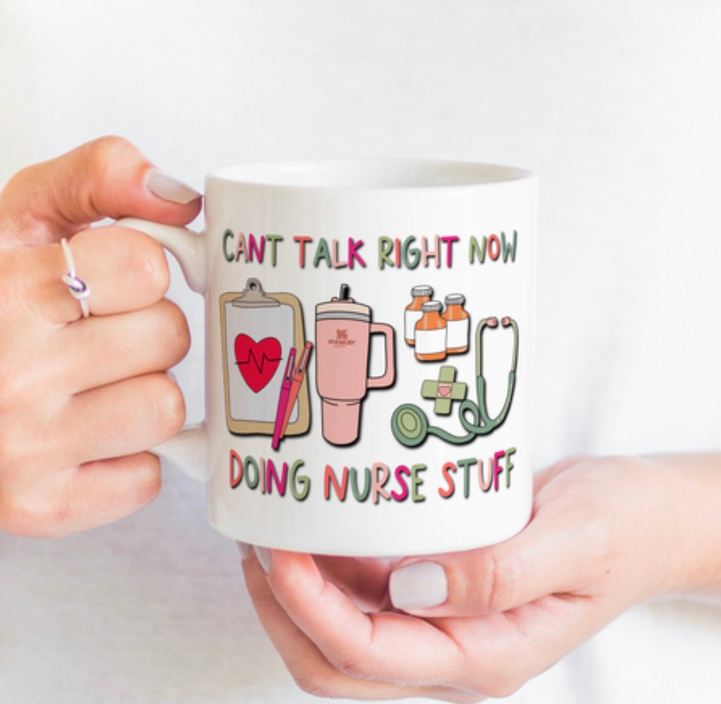 Can’t Talk Right Now Nurse Mugs