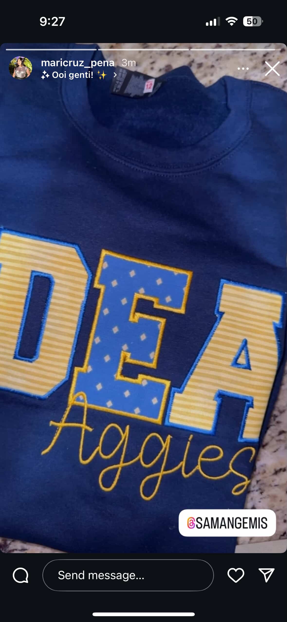 IDEA Applique Embroidery Crewneck