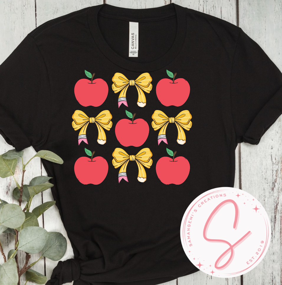 Back to School Apples Tshirt