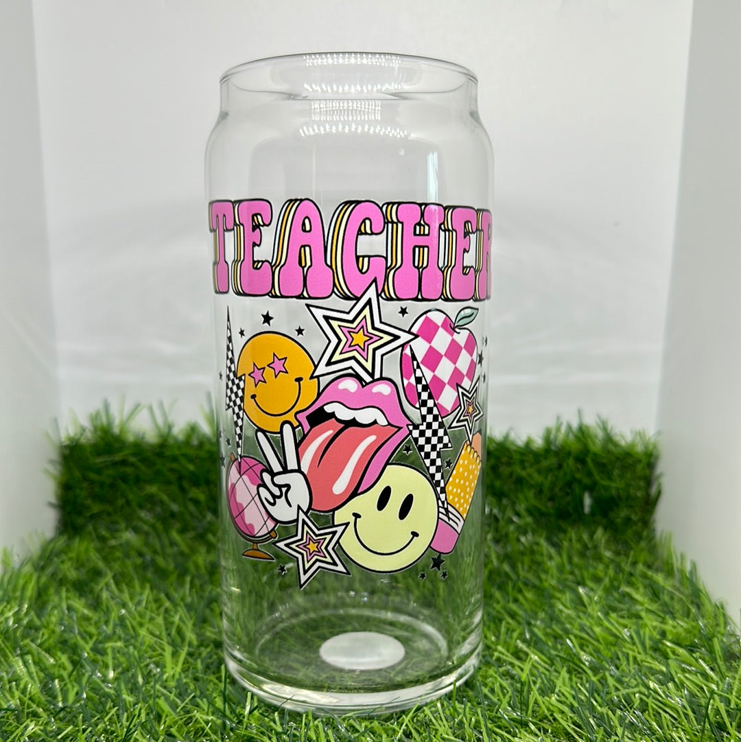 Libby Disco Teacher Glass Cup