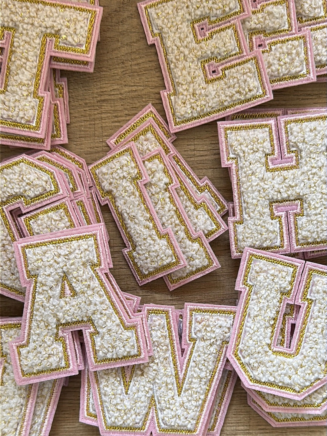 Chenille Letter Patches