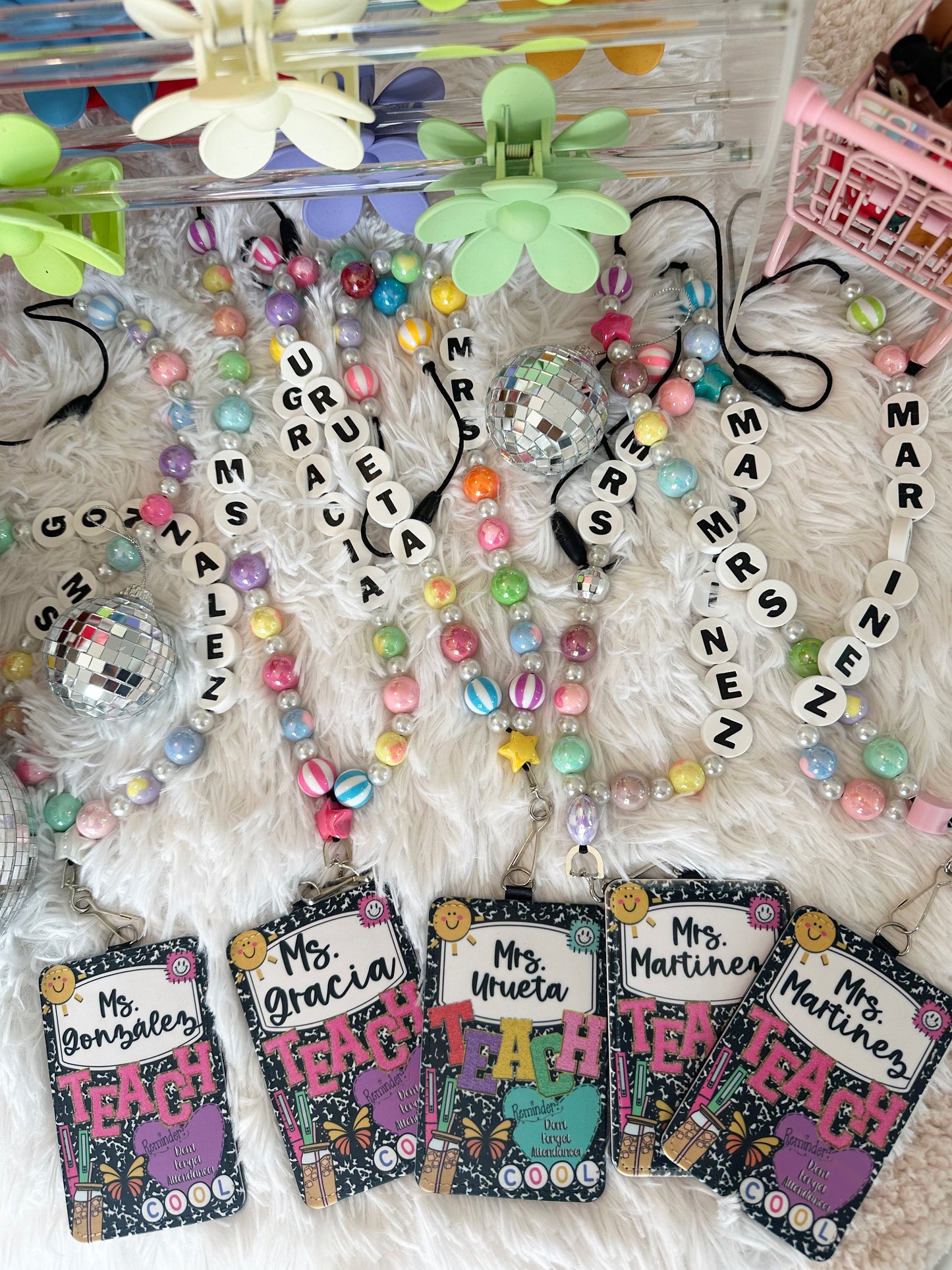 Customizable Friendship Bracelet Beaded Lanyard