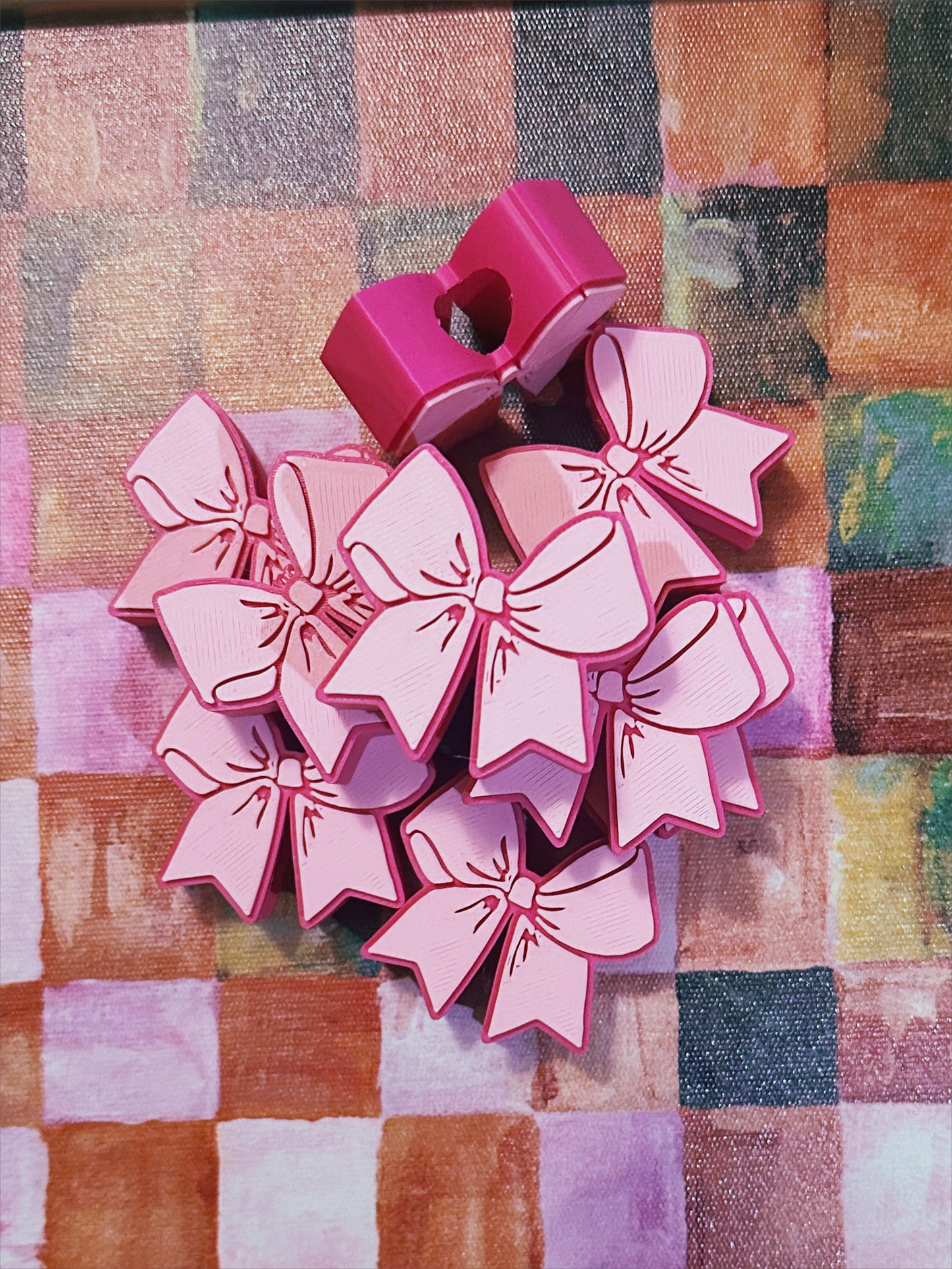 Preppy Bow Straw Topper