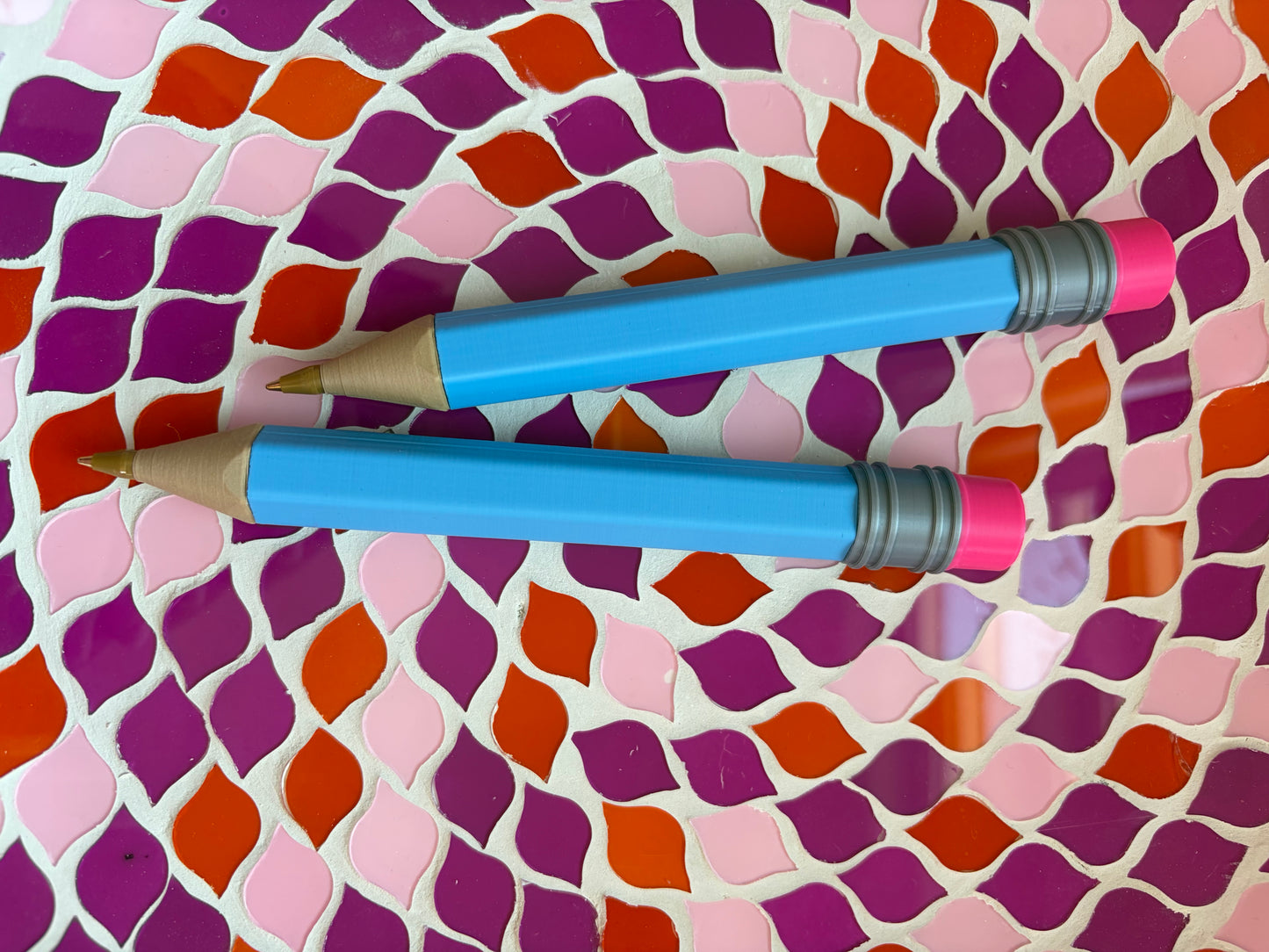 3D Printed Pencil Pen | Oversized Teacher & Office Desk Pen