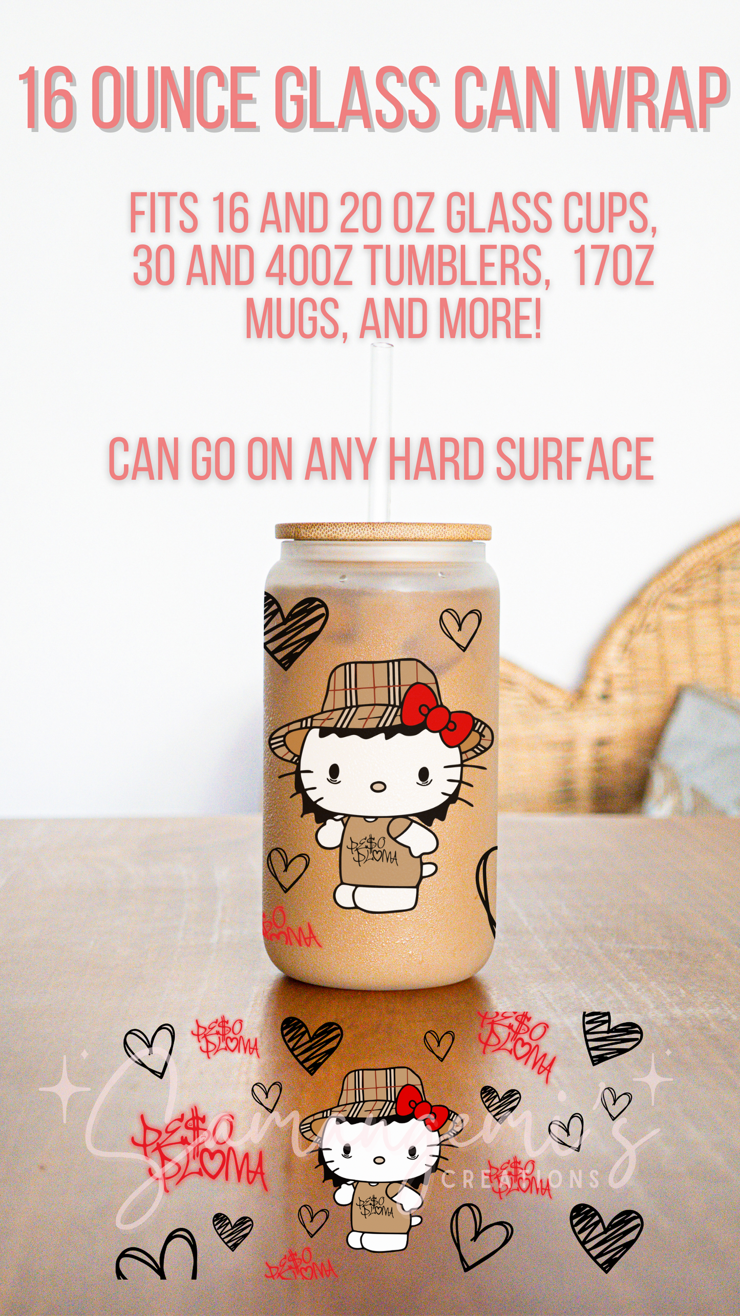 Popular Singer Themed UVDTF Glass Wrap