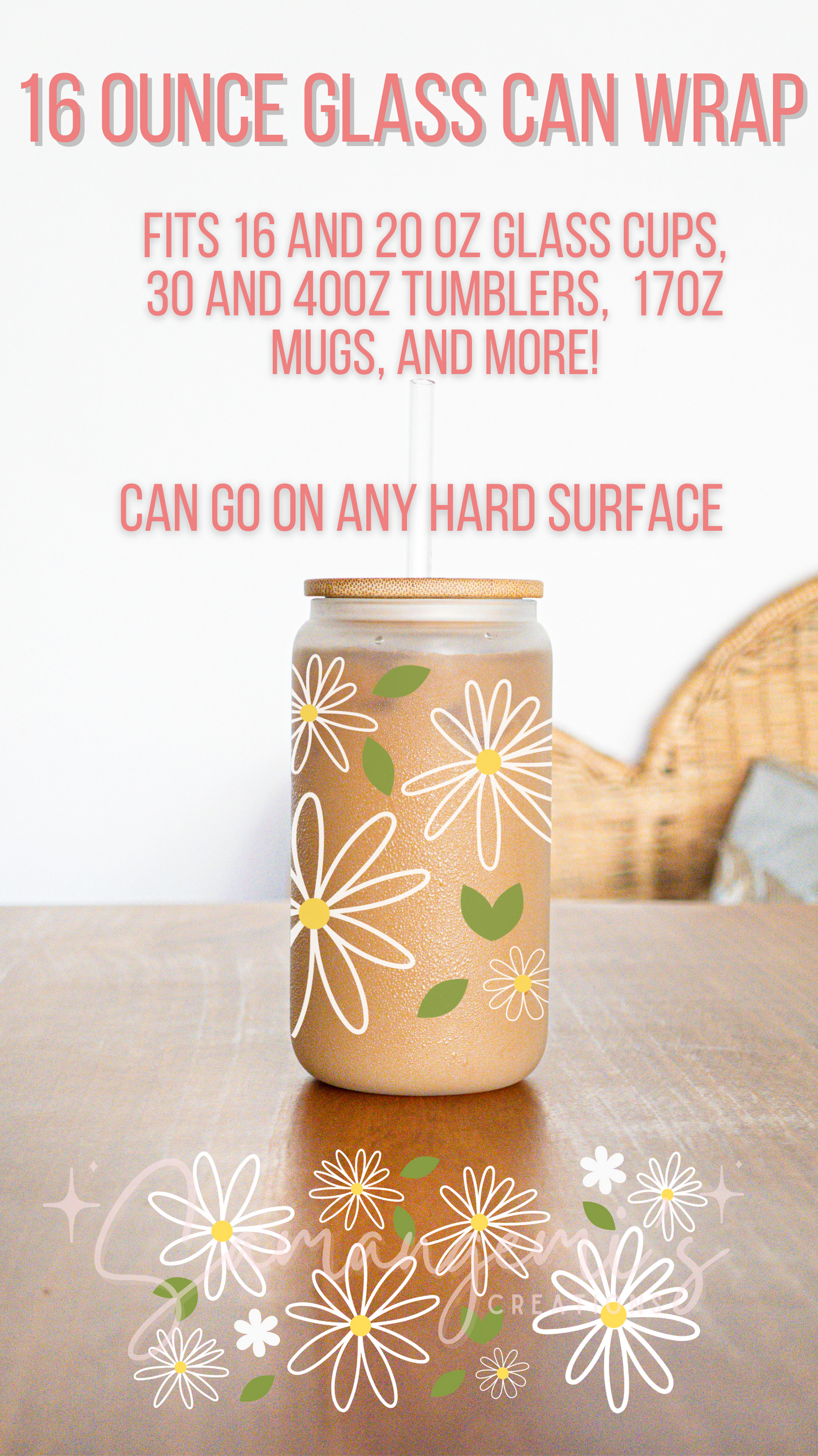 Different Cute Themed UVDTF Glass Wrap