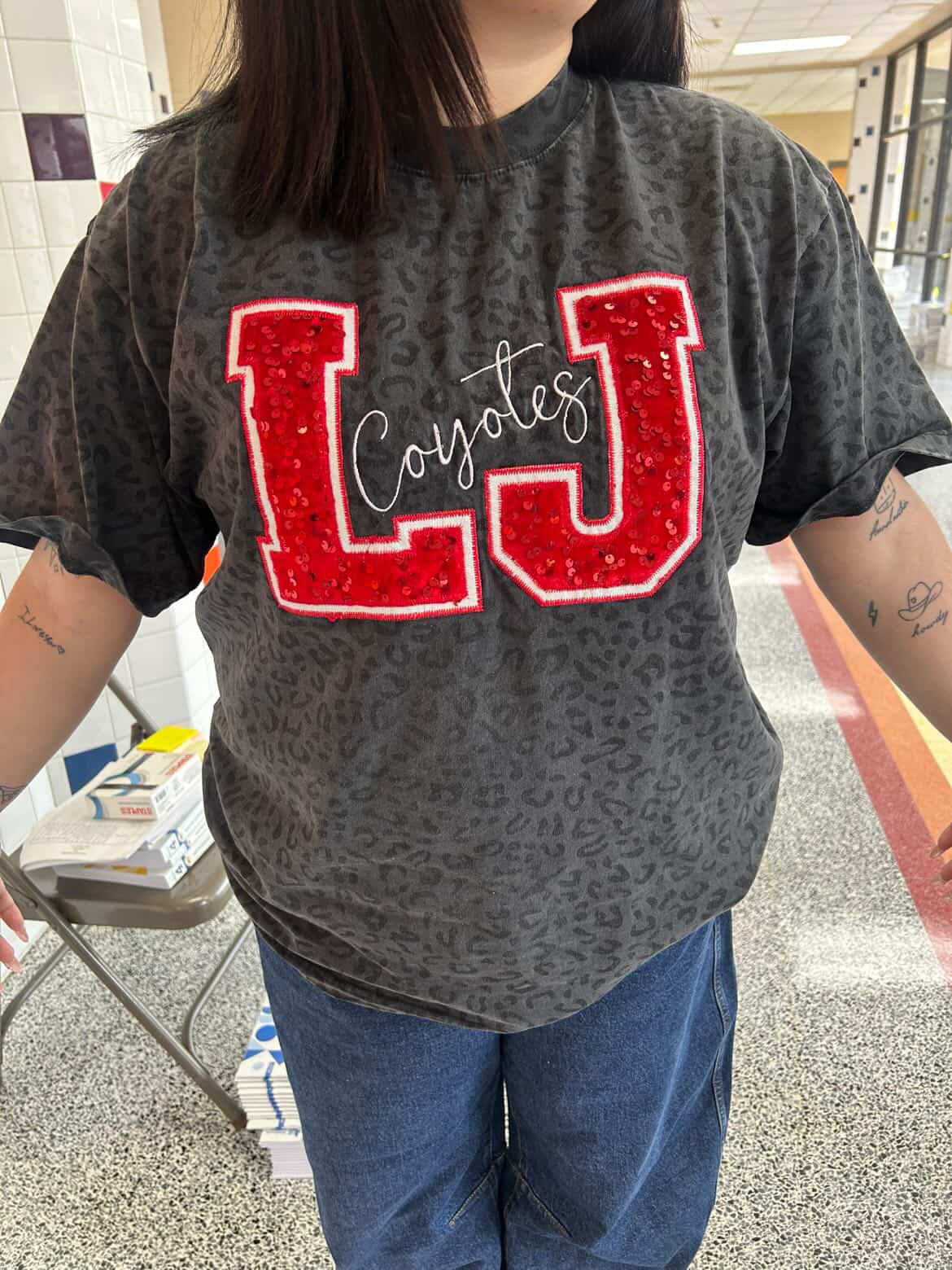 Custom Embroidered Boxy Tee – Boutique Teacher Shirt – Personalized Gift