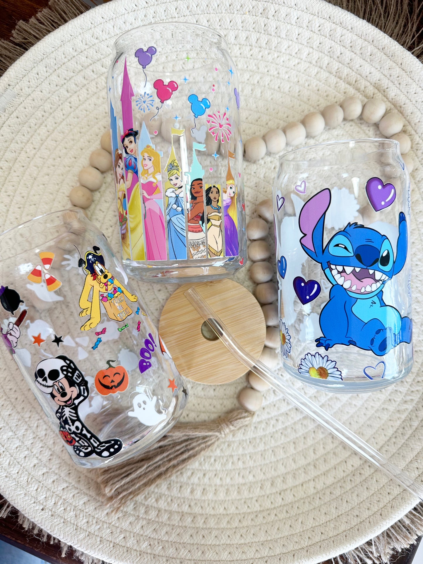 Libby Cartoon Inspired Glass Can