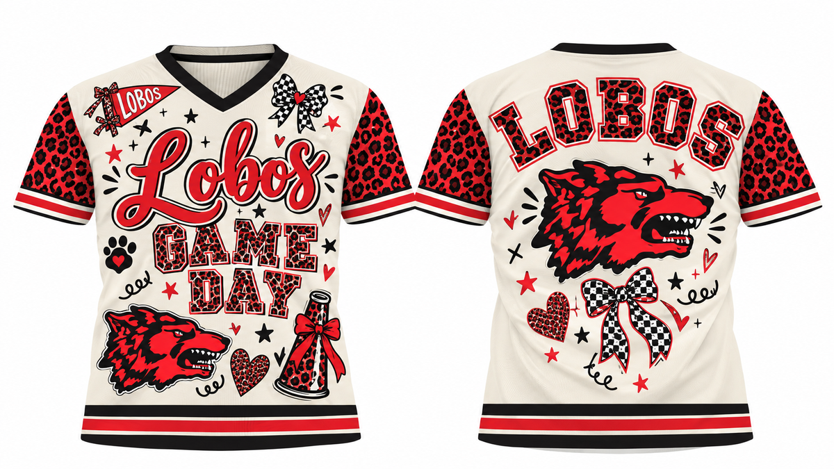Spirit Game Day Jersey | Leopard Print Spirit Jersey