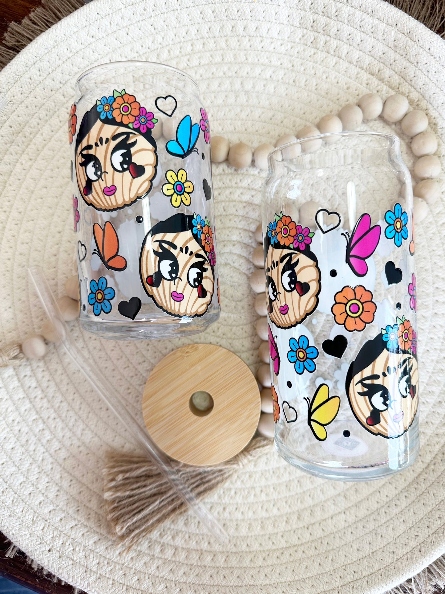 Viva La Vida Conchas Glass Can