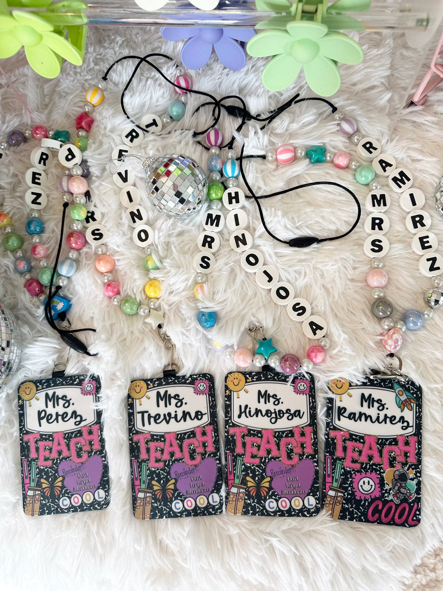 Customizable Friendship Bracelet Beaded Lanyard