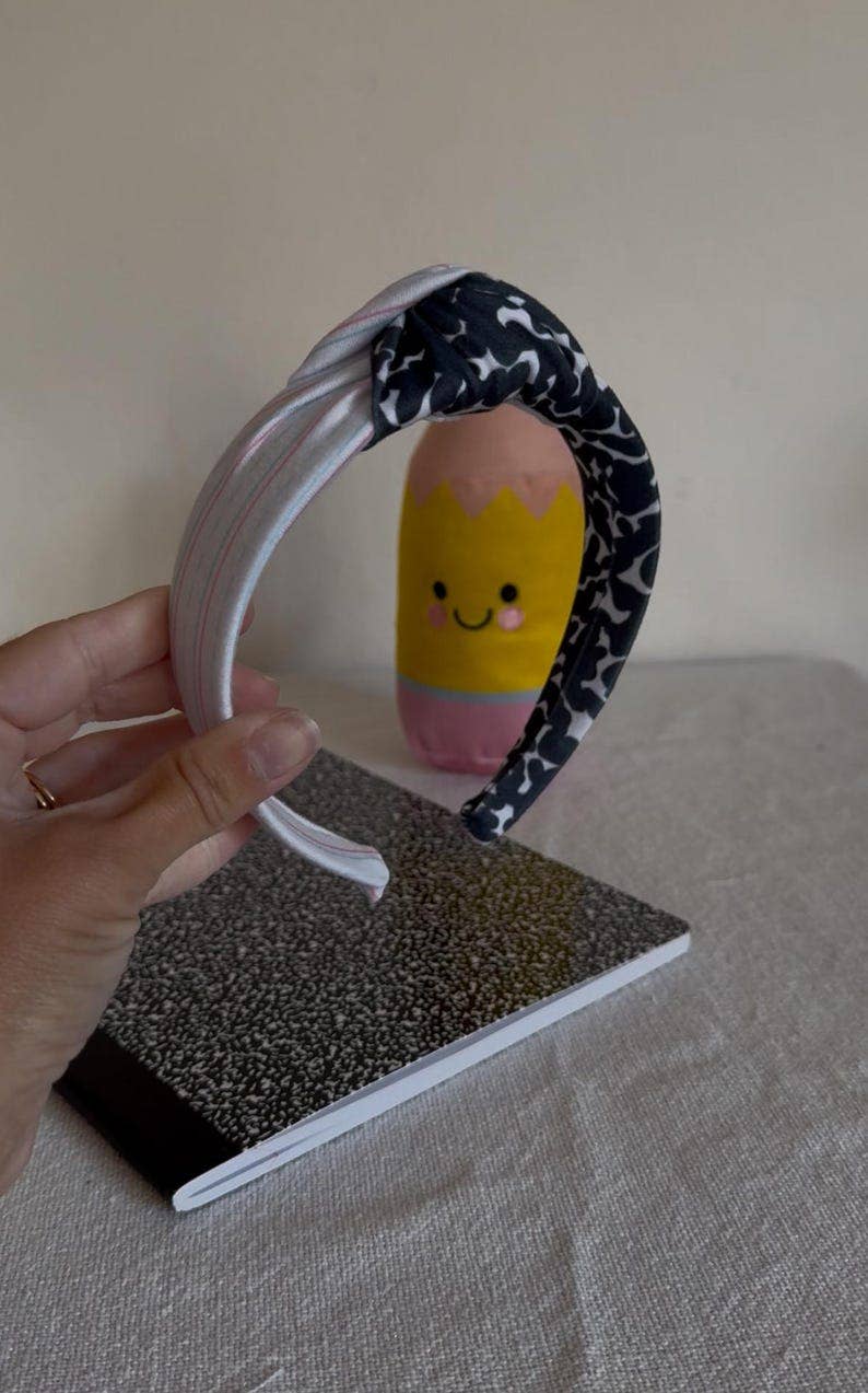 Customizable Composition Notebook Headband, Custom School Headbands, Build Your Own Headband, Back to School Headbands