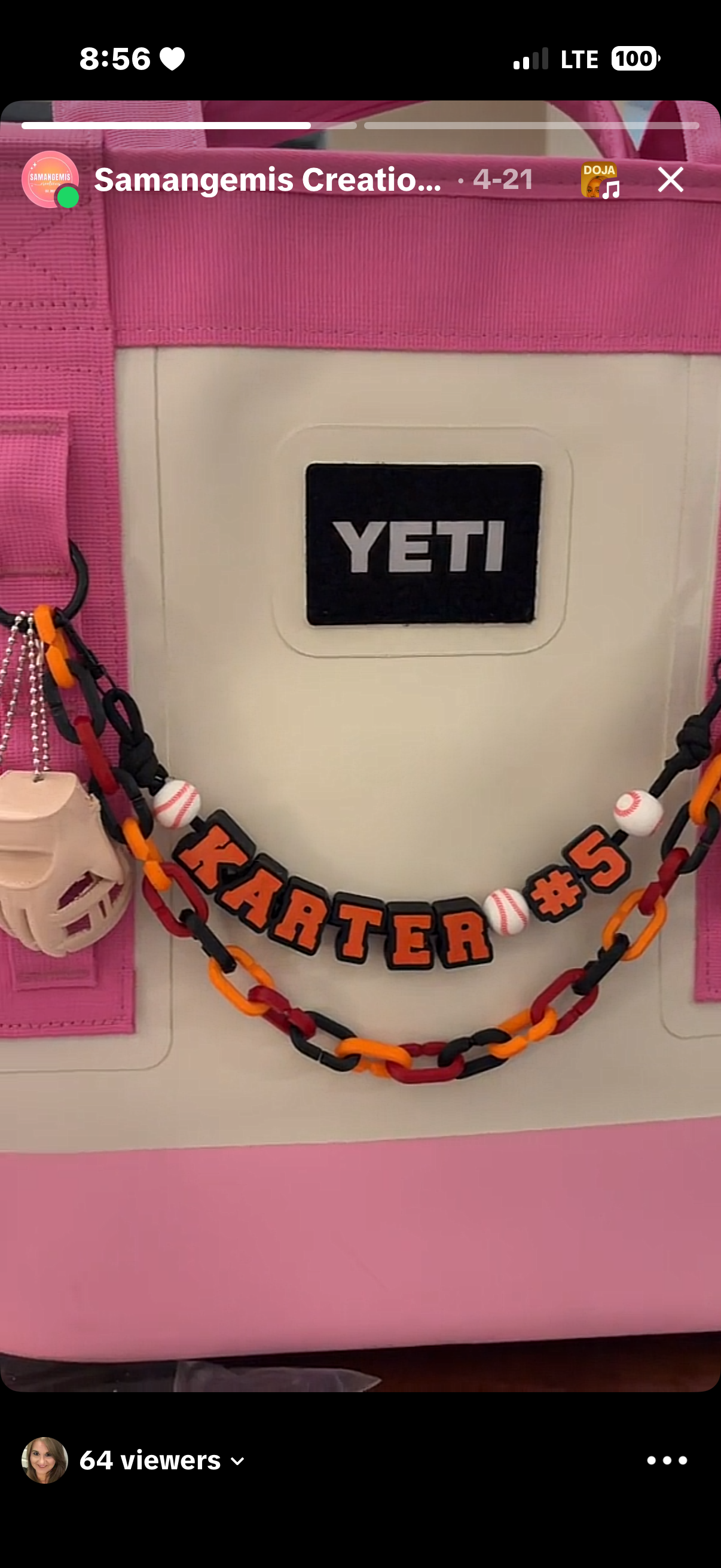 Custom Bag Chain for YETI Camino | Trendy Purse Charm | Personalized Gift