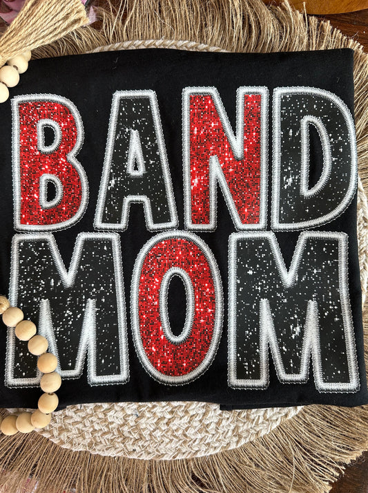 Custom Faux Embroidery Sequins Tshirt