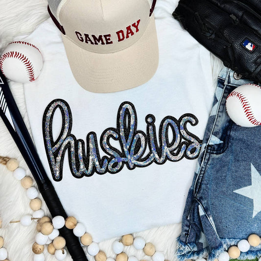 Huskies Sequin Patch