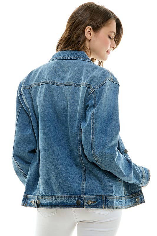 Custom Teacher Embroidered Denim Jacket – Personalized Teacher Jacket | Custom Name & School-Themed Embroidery