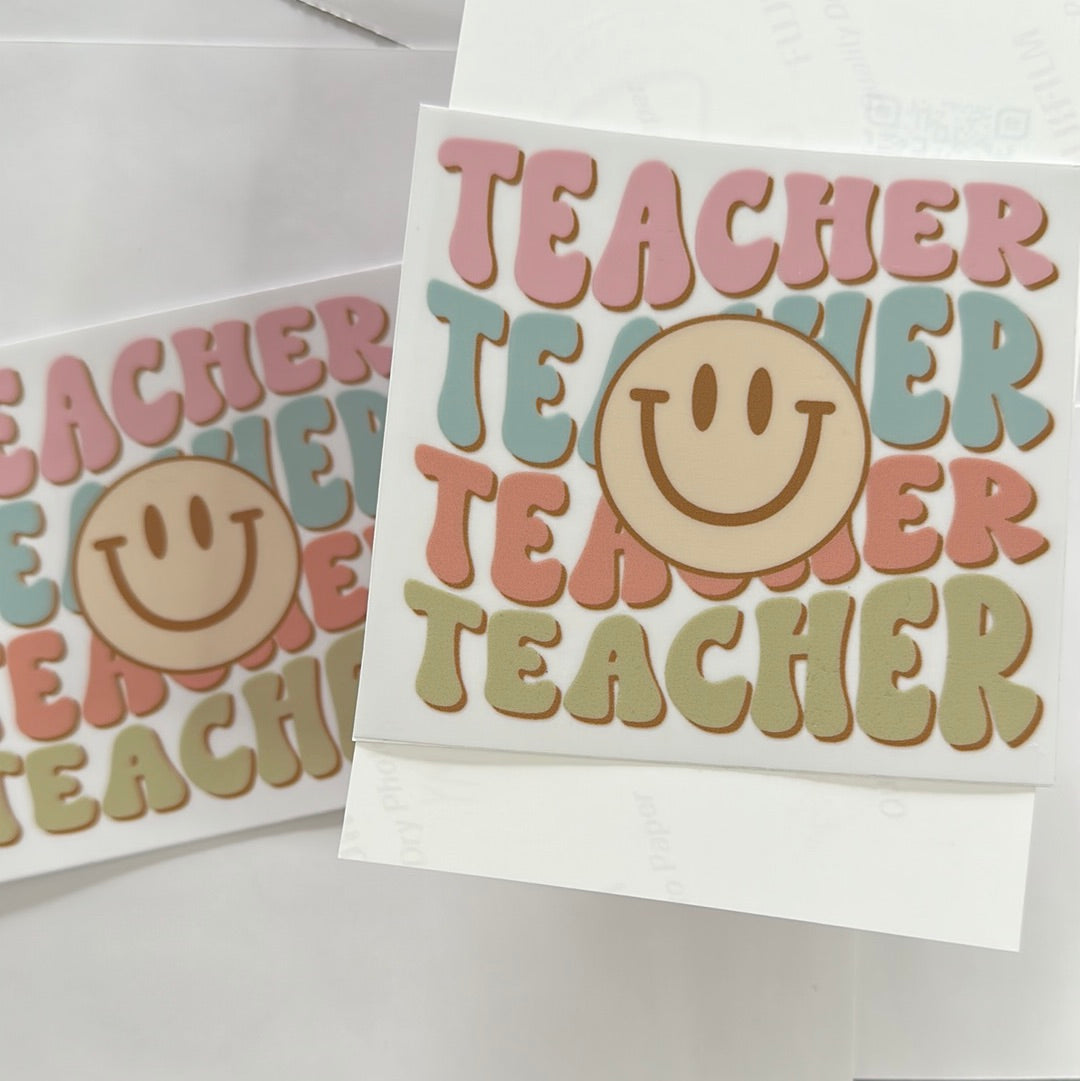 Wavy Teacher UVDTF Decal