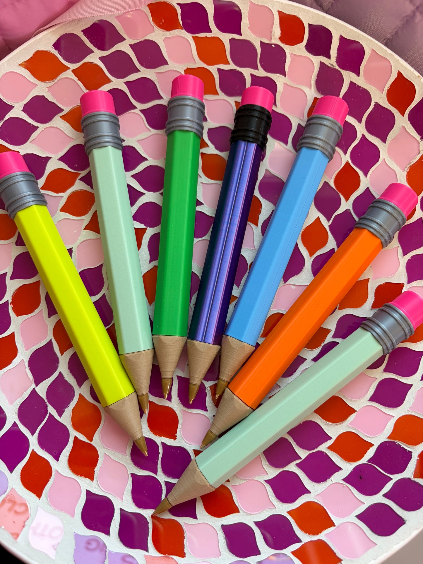 3D Printed Pencil Pen | Oversized Teacher & Office Desk Pen