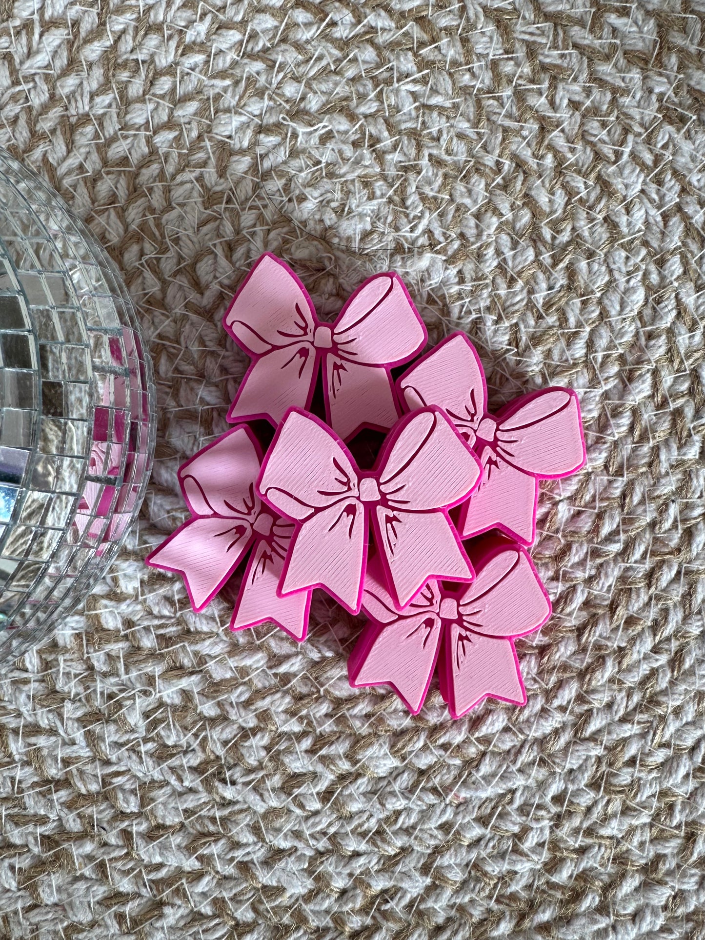 Preppy Bow Straw Topper