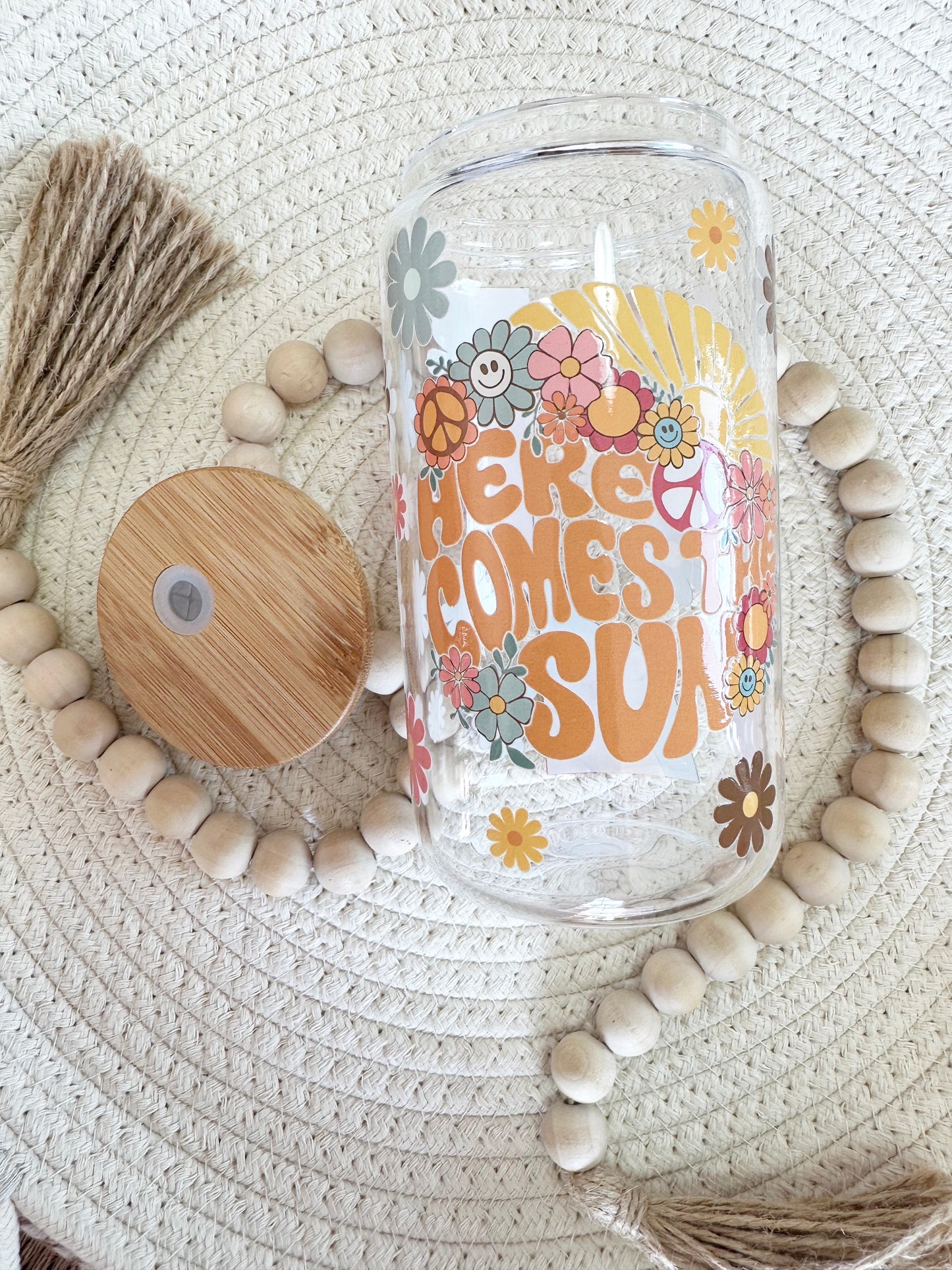 Here Comes the Sun Glass Can