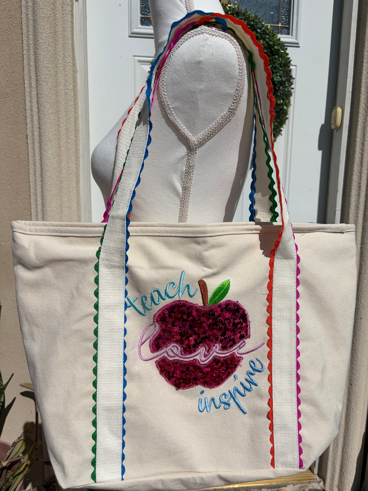 Personalized Embroidered Tote Bag | Custom Name & Profession Design
