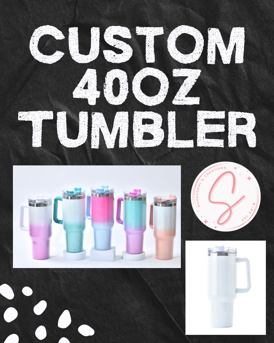 Customized 40oz. Tumbler