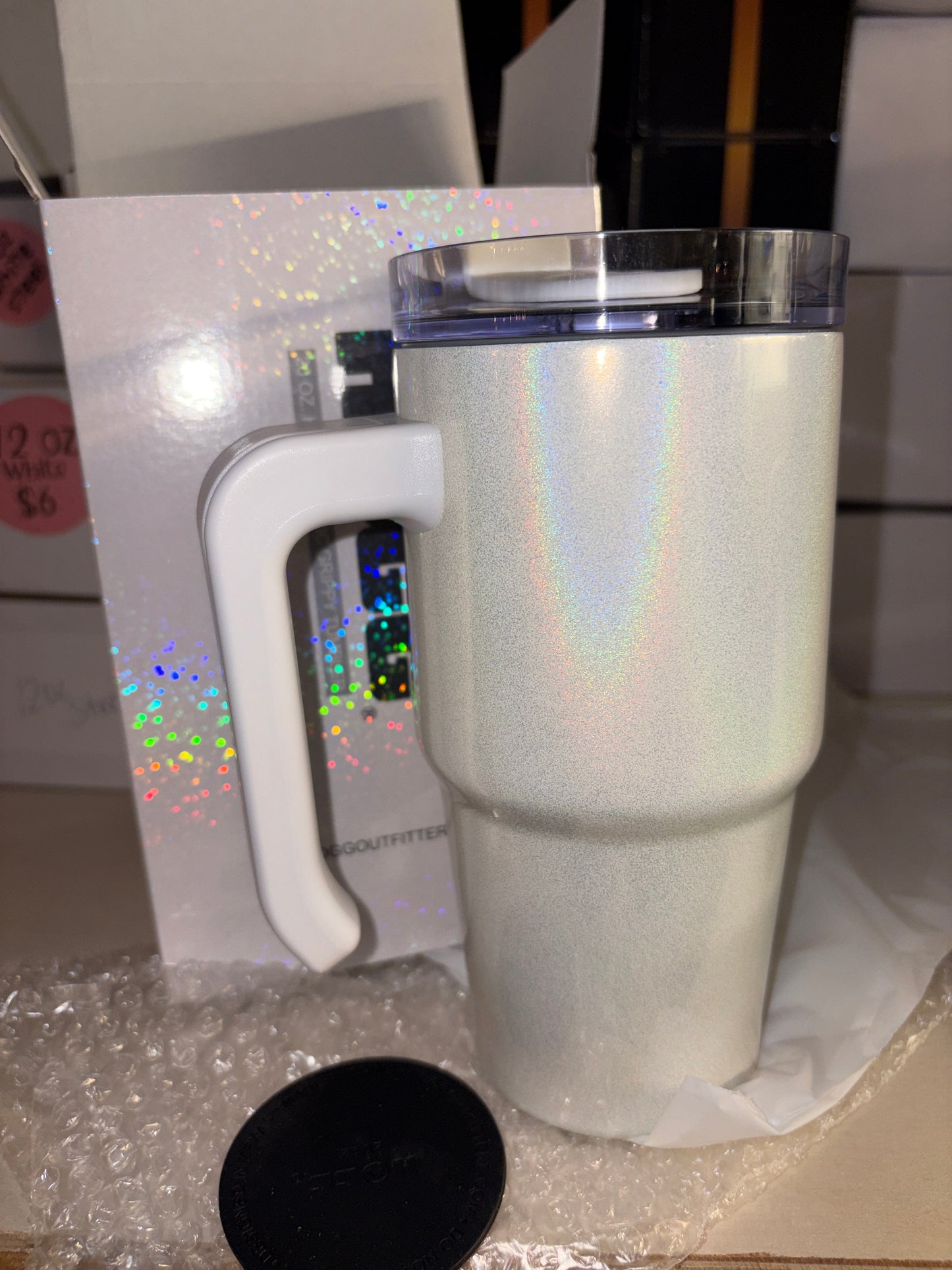 De stash Sale (20oz IRIDESCENT WHITE steel tumblers)