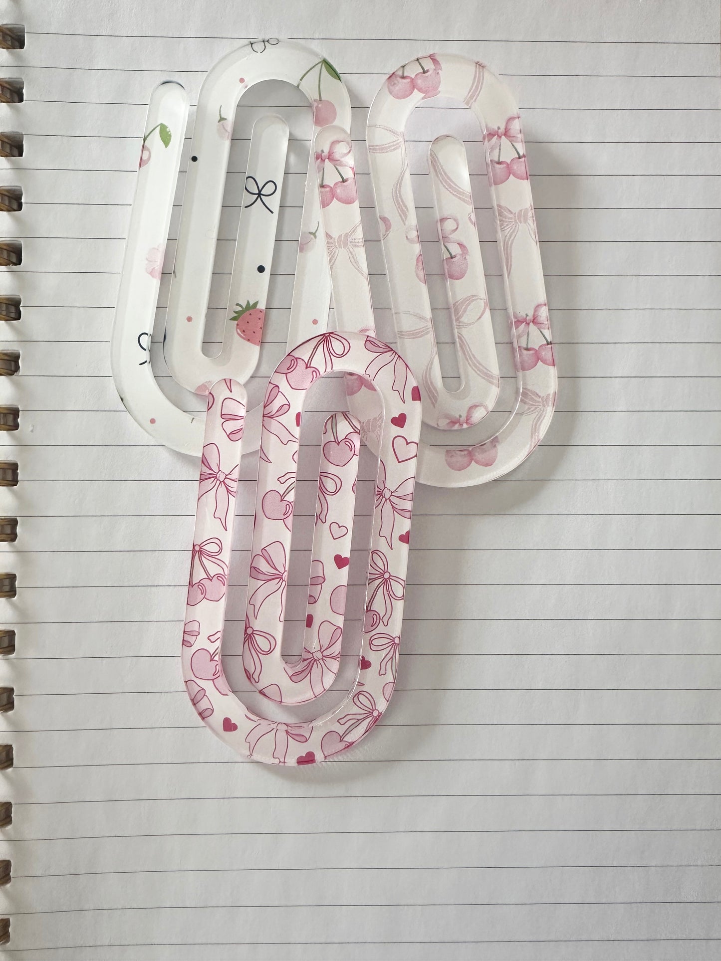 Jumbo Sublimated Acrylic Paper Clips – Versatile & Stylish Bookmarks