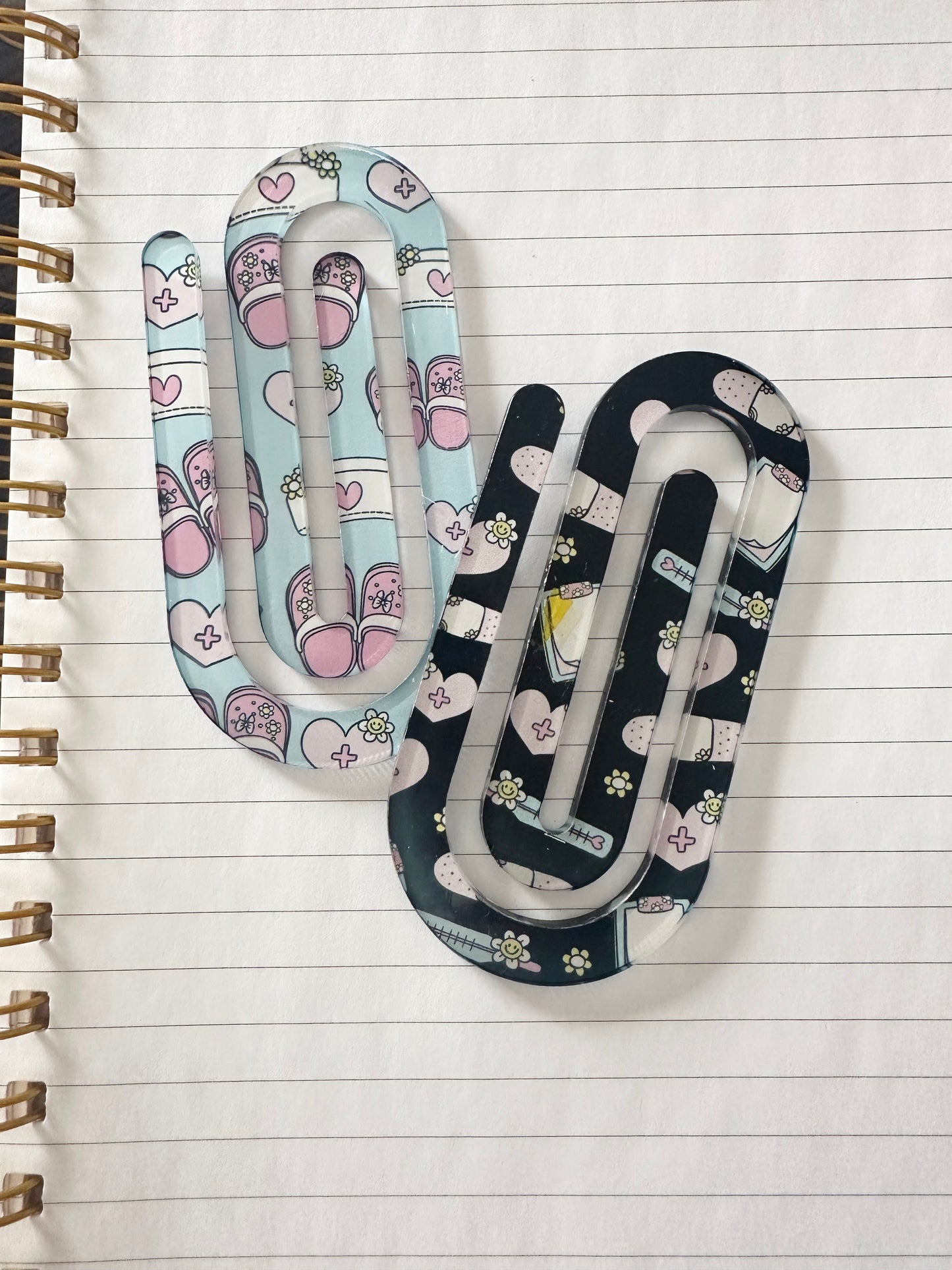 Jumbo Sublimated Acrylic Paper Clips – Versatile & Stylish Bookmarks