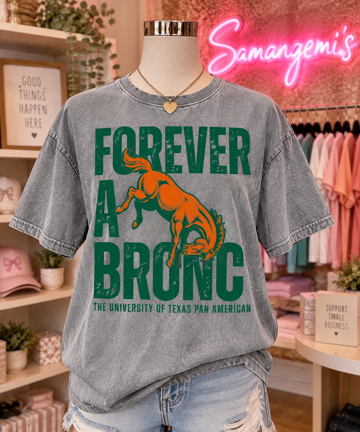 Forever a Bronc UTPA Shirt | University of Texas Pan American Alumni Retro Tee