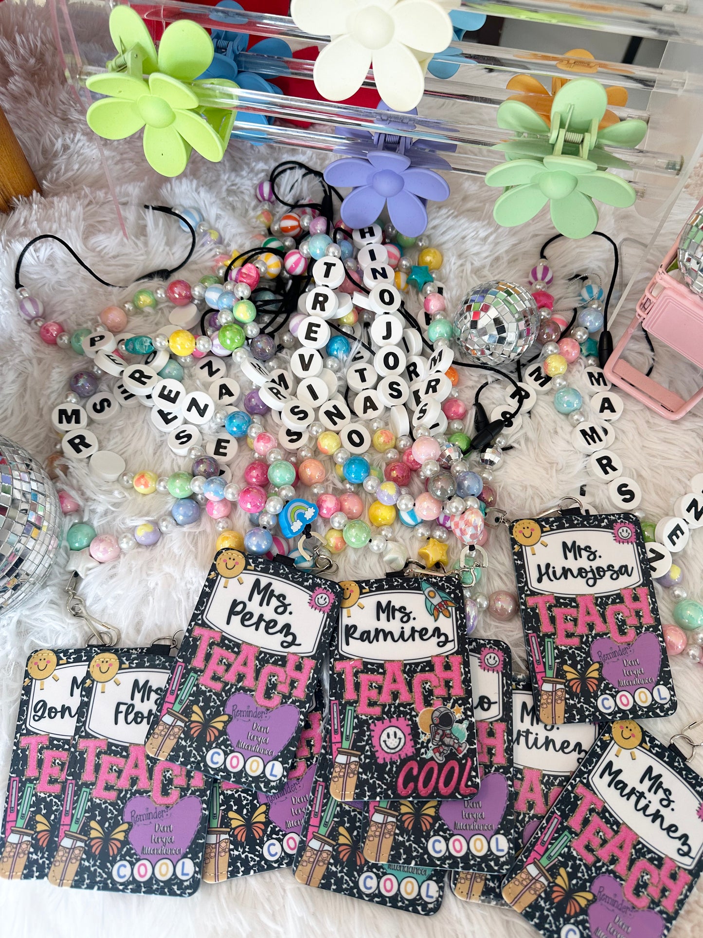 Customizable Friendship Bracelet Beaded Lanyard