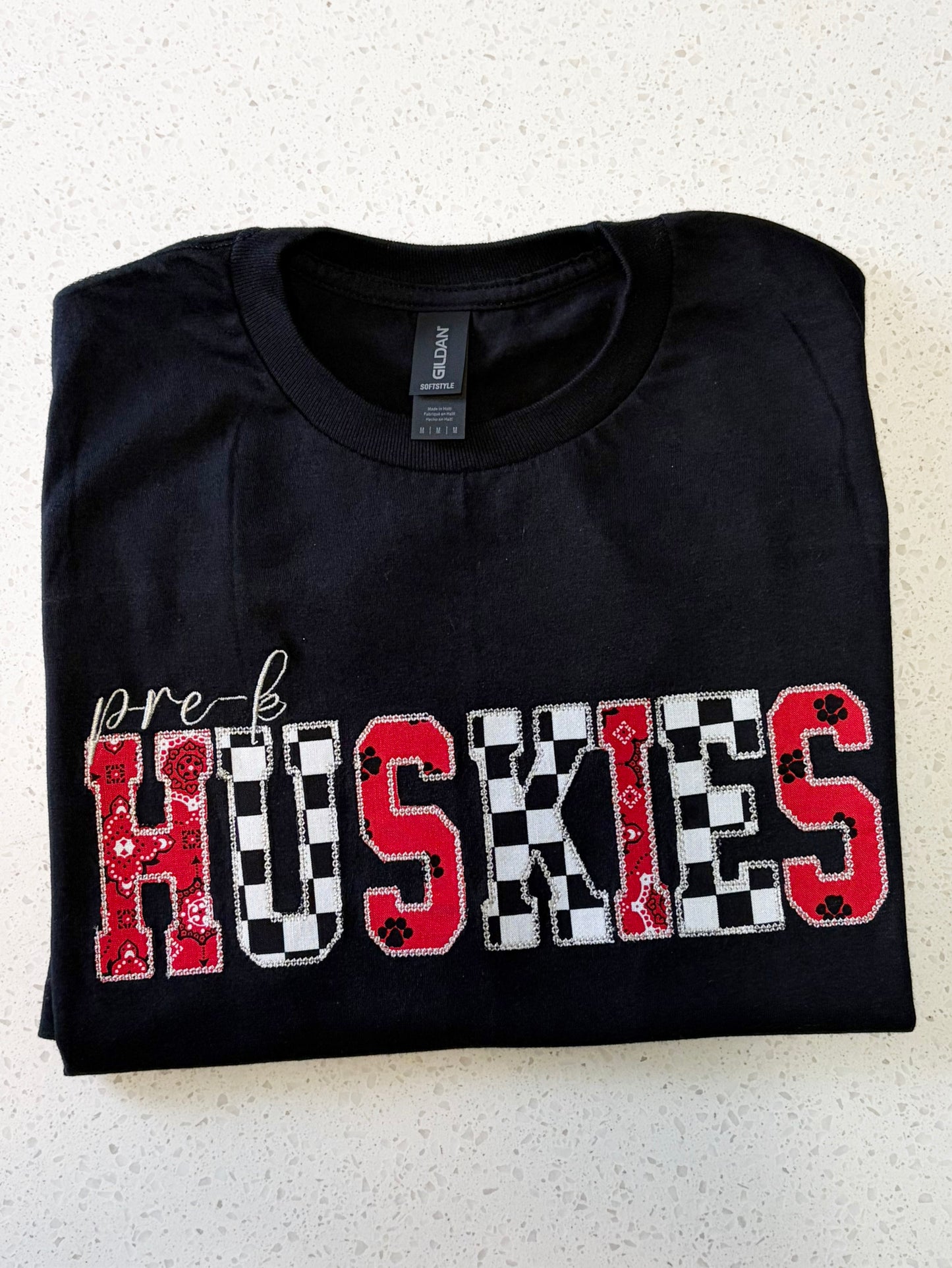 Huskies Applique Embroidery