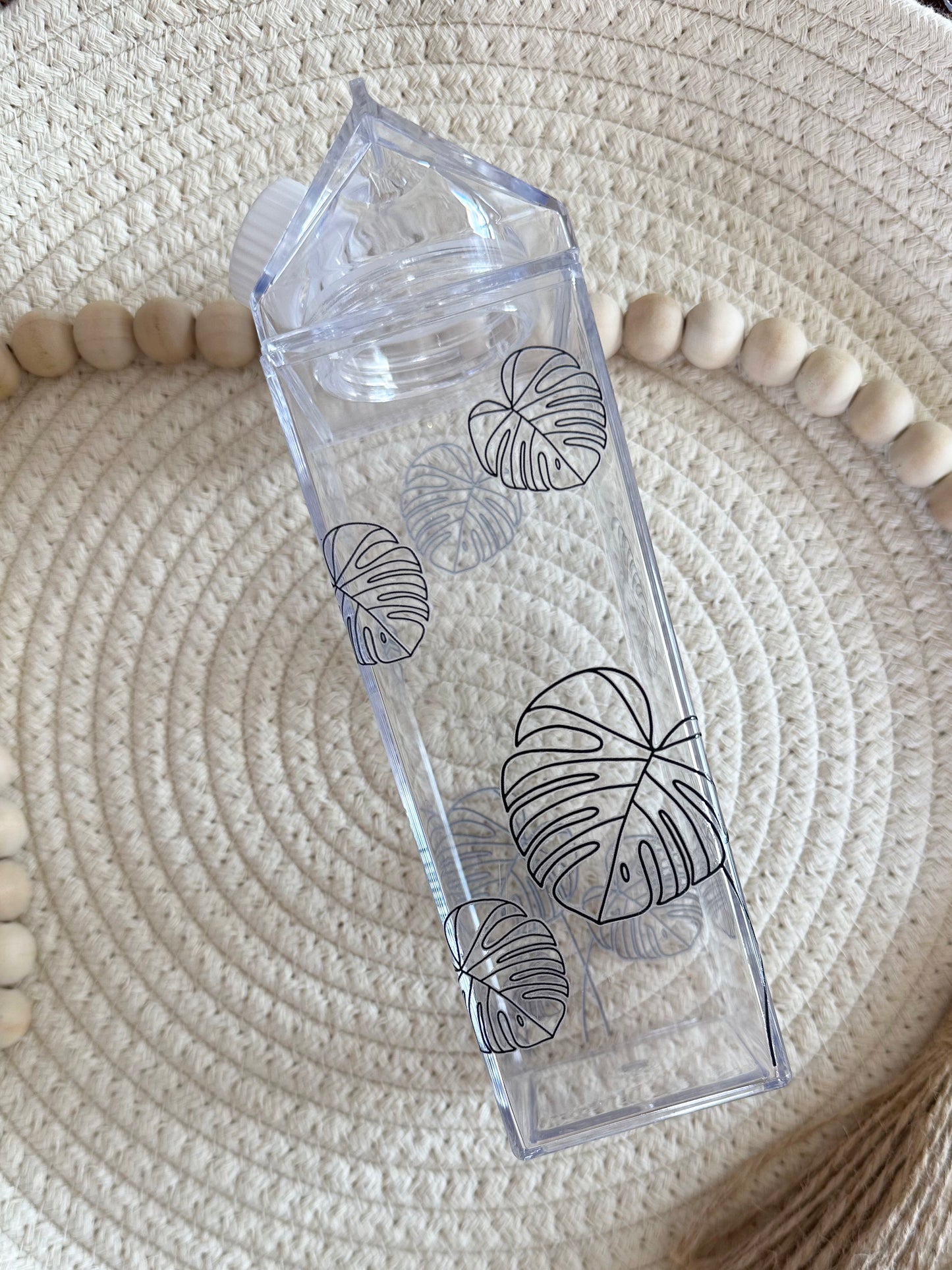 Acrylic Milk Bottle Water Bottle