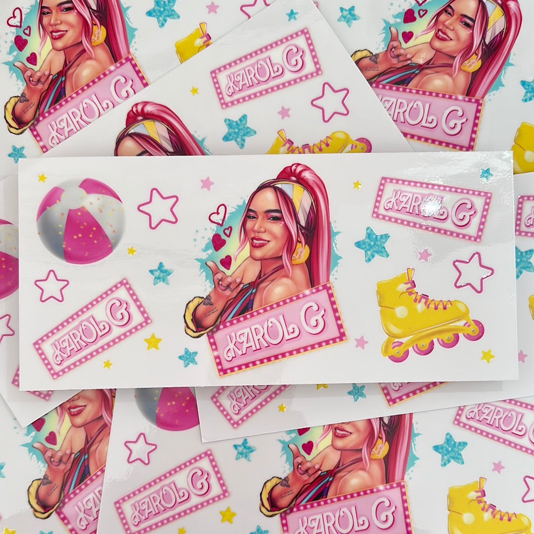 Karol G Theme Glass Wrap