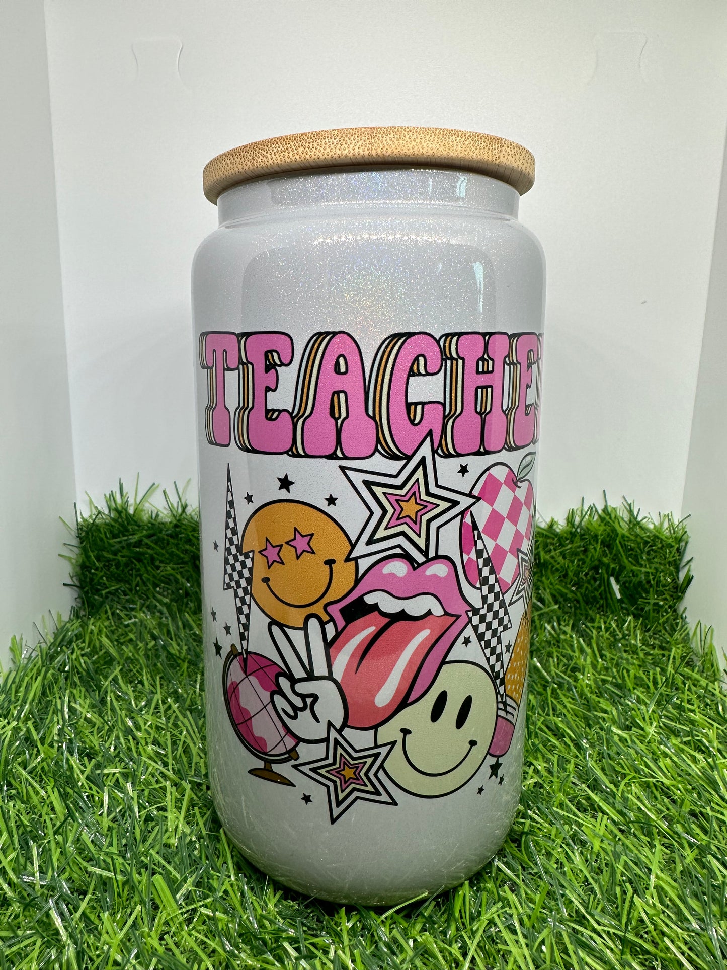 Libby Disco Teacher Glass Cup