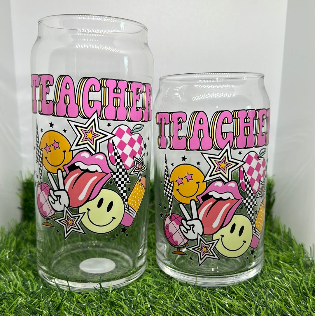 Libby Disco Teacher Glass Cup