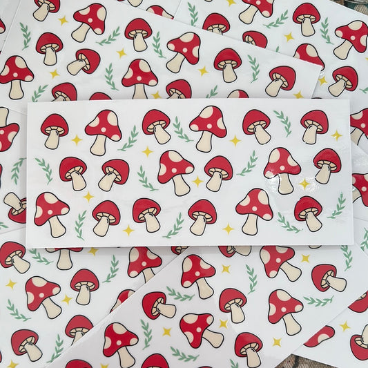 Mushroom UVDTF Glass Wrap