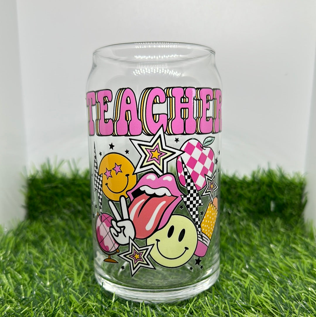 Libby Disco Teacher Glass Cup