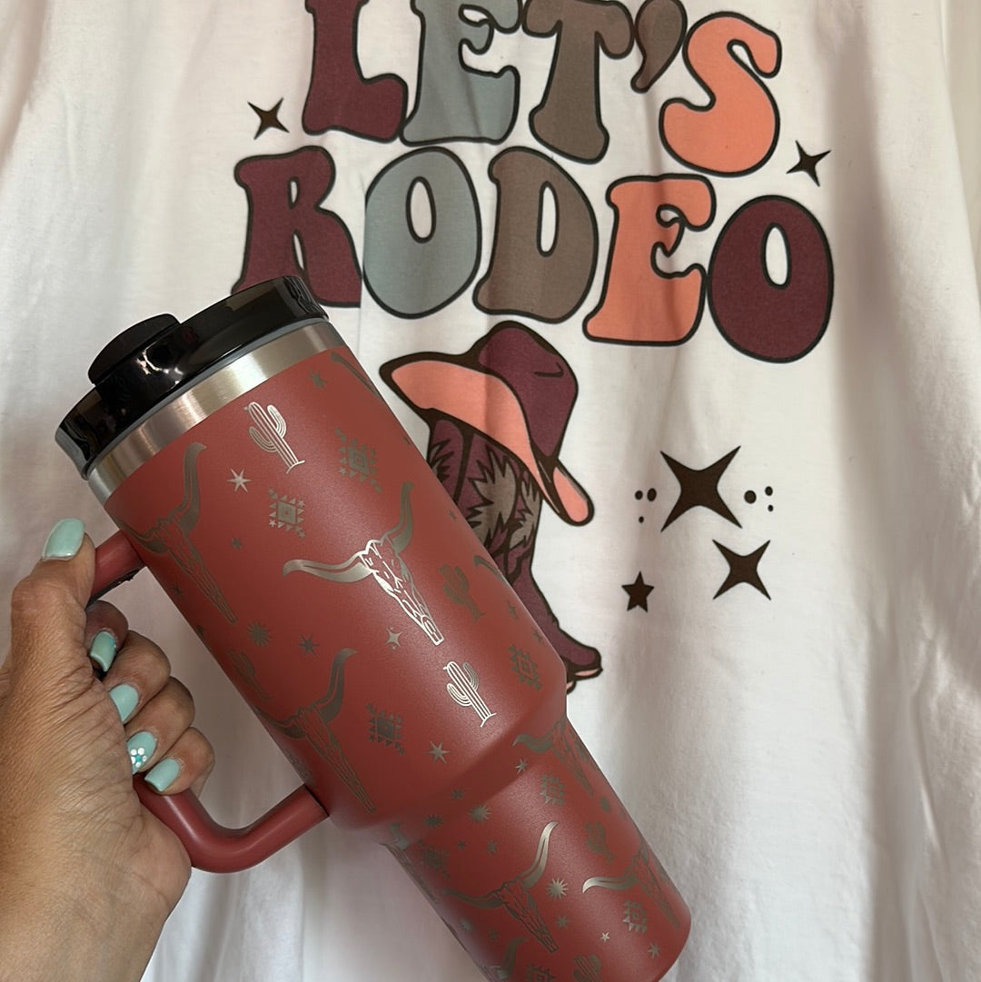 Longhorn Theme 40oz Tumbler