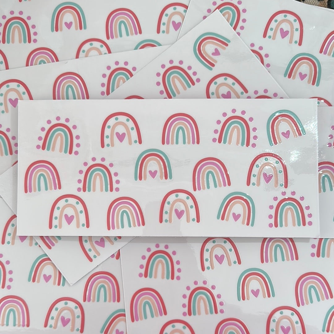 Pastel Rainbow UVDTF Glass Wrap