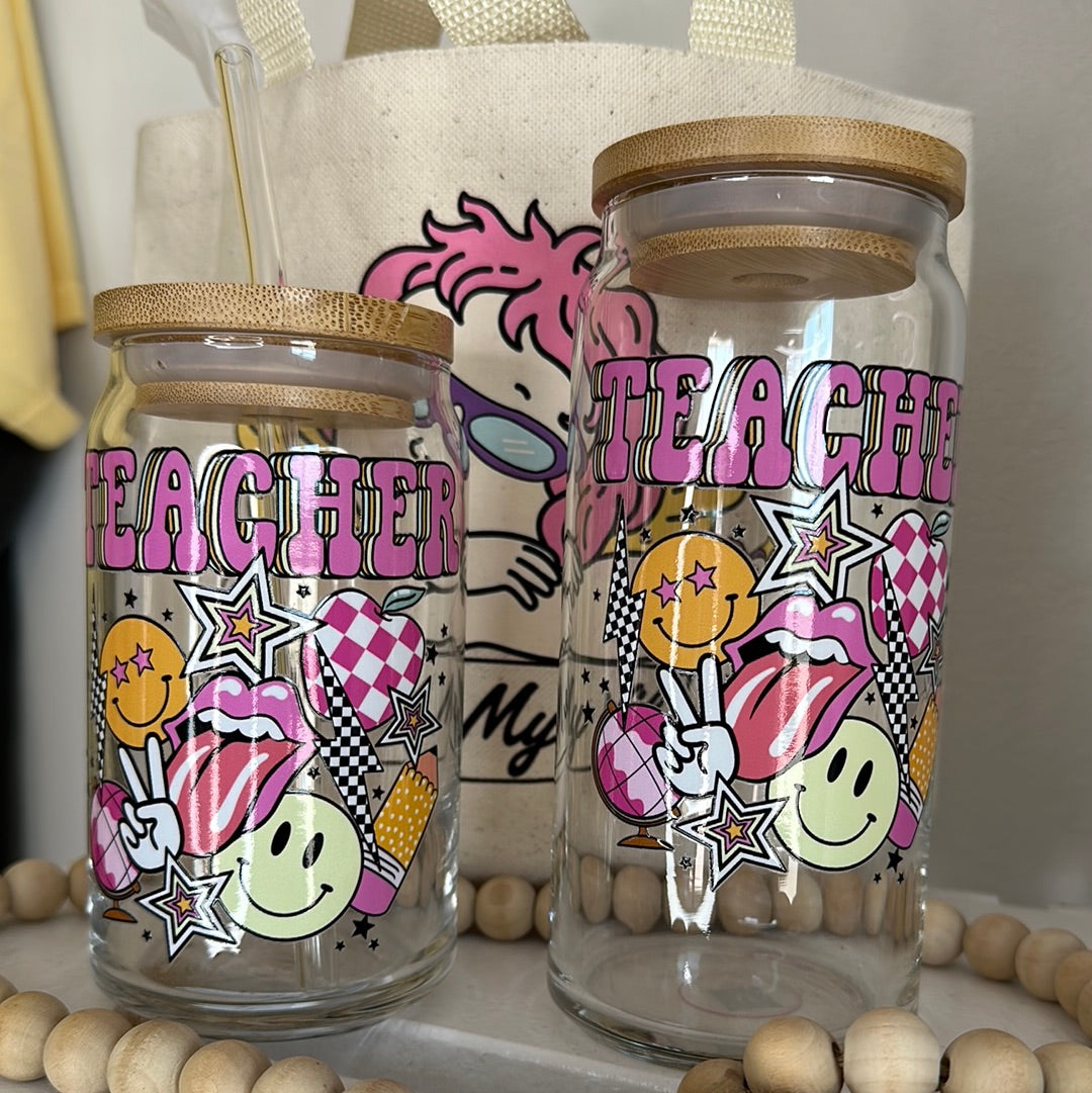 Libby Disco Teacher Glass Cup