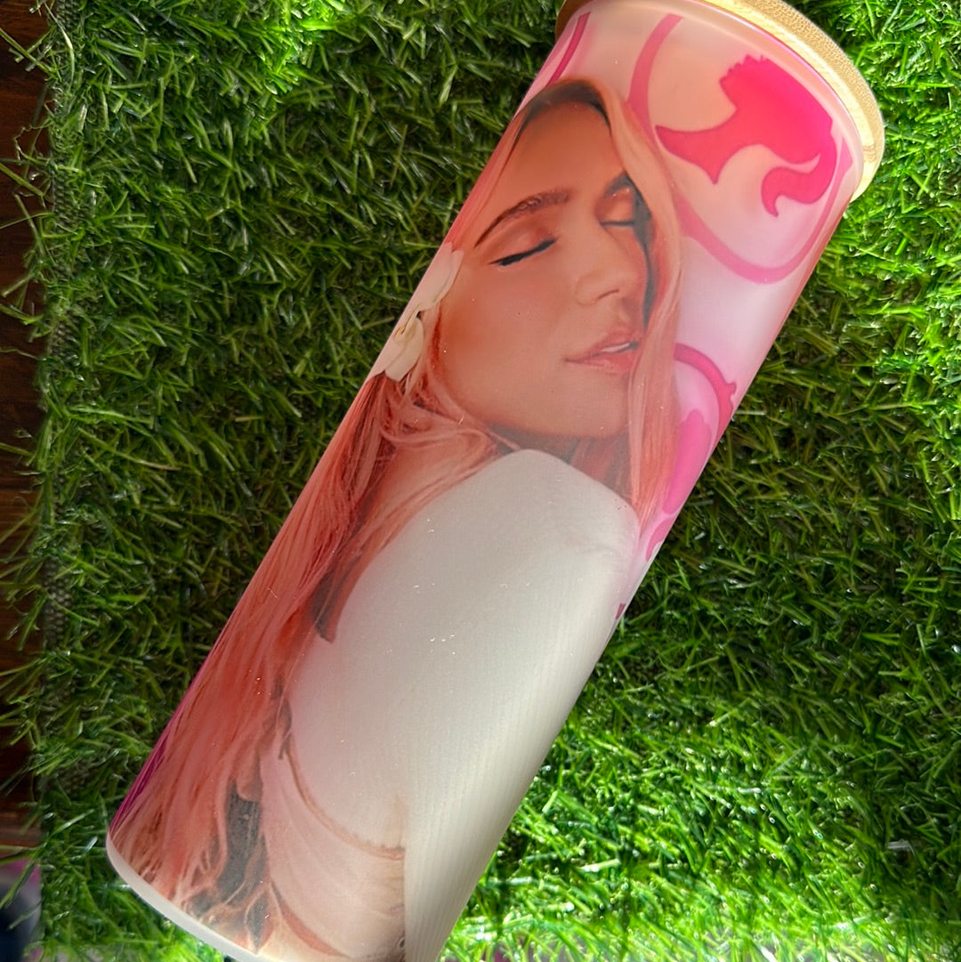 25 oz Frosted Glass Cup